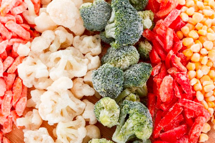 assortment freeze dried vegetables