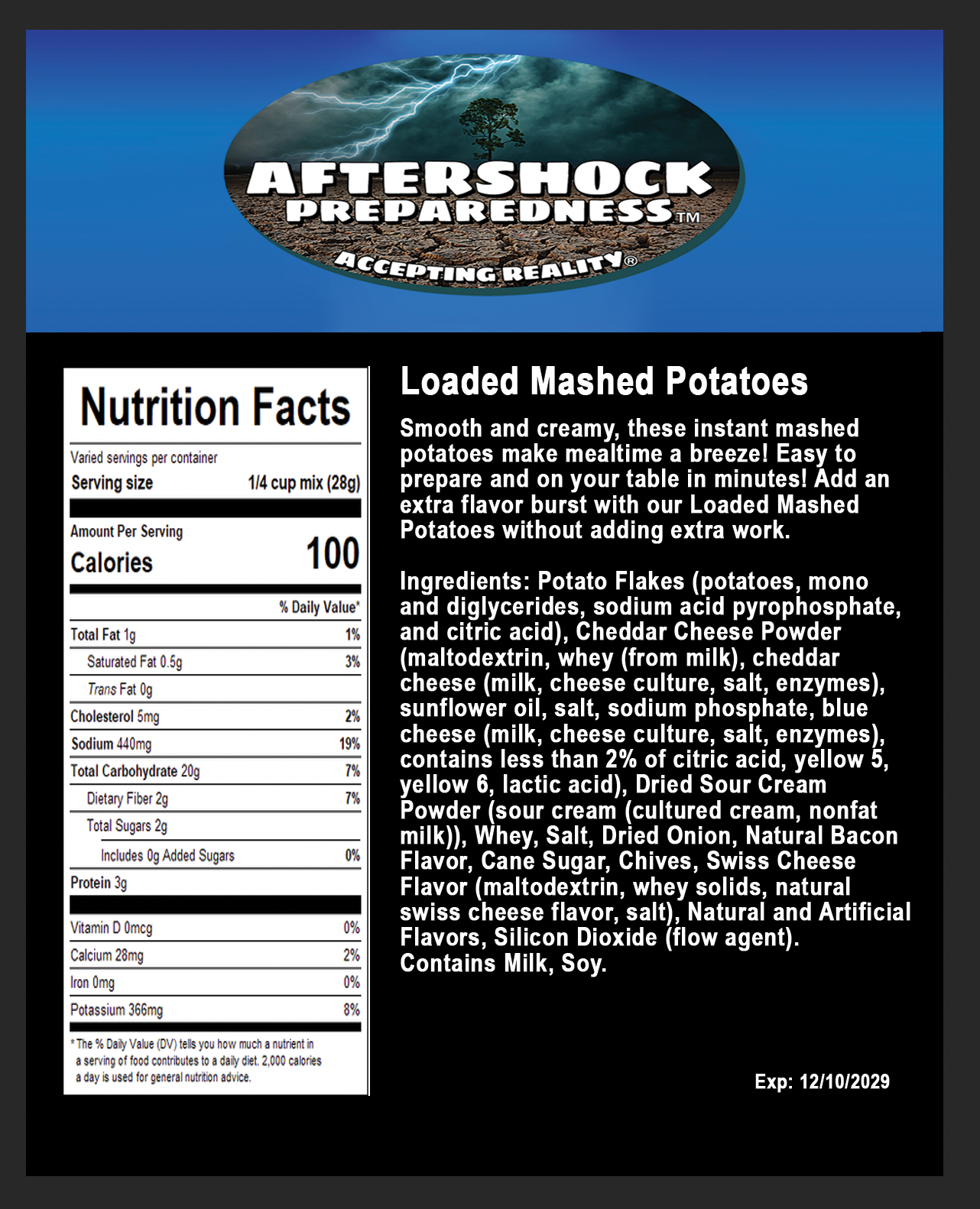 Loaded Mashed Potatoes