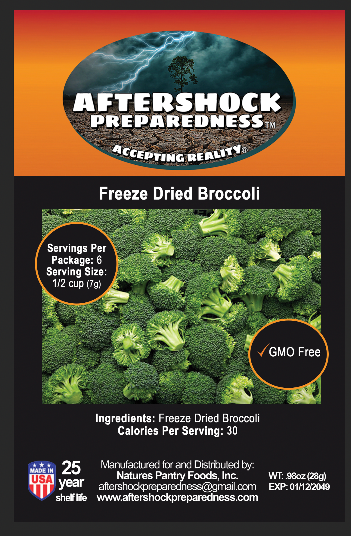 Freeze Dried Broccoli