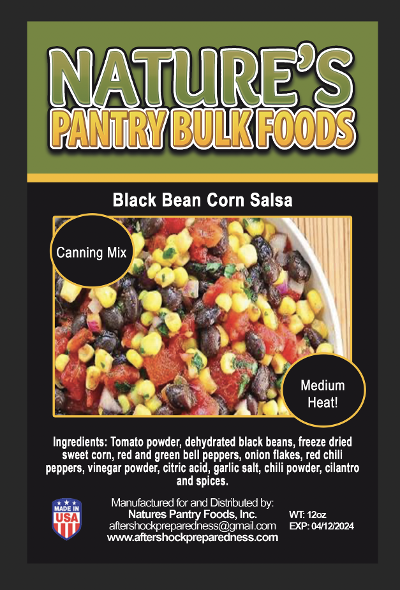 Black Bean Corn Salsa ( Canning Mix) is