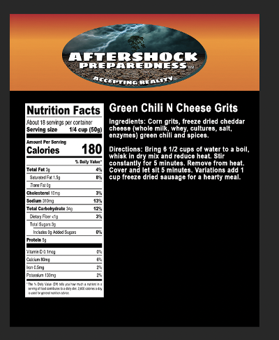 Green Chili N Cheese Grits