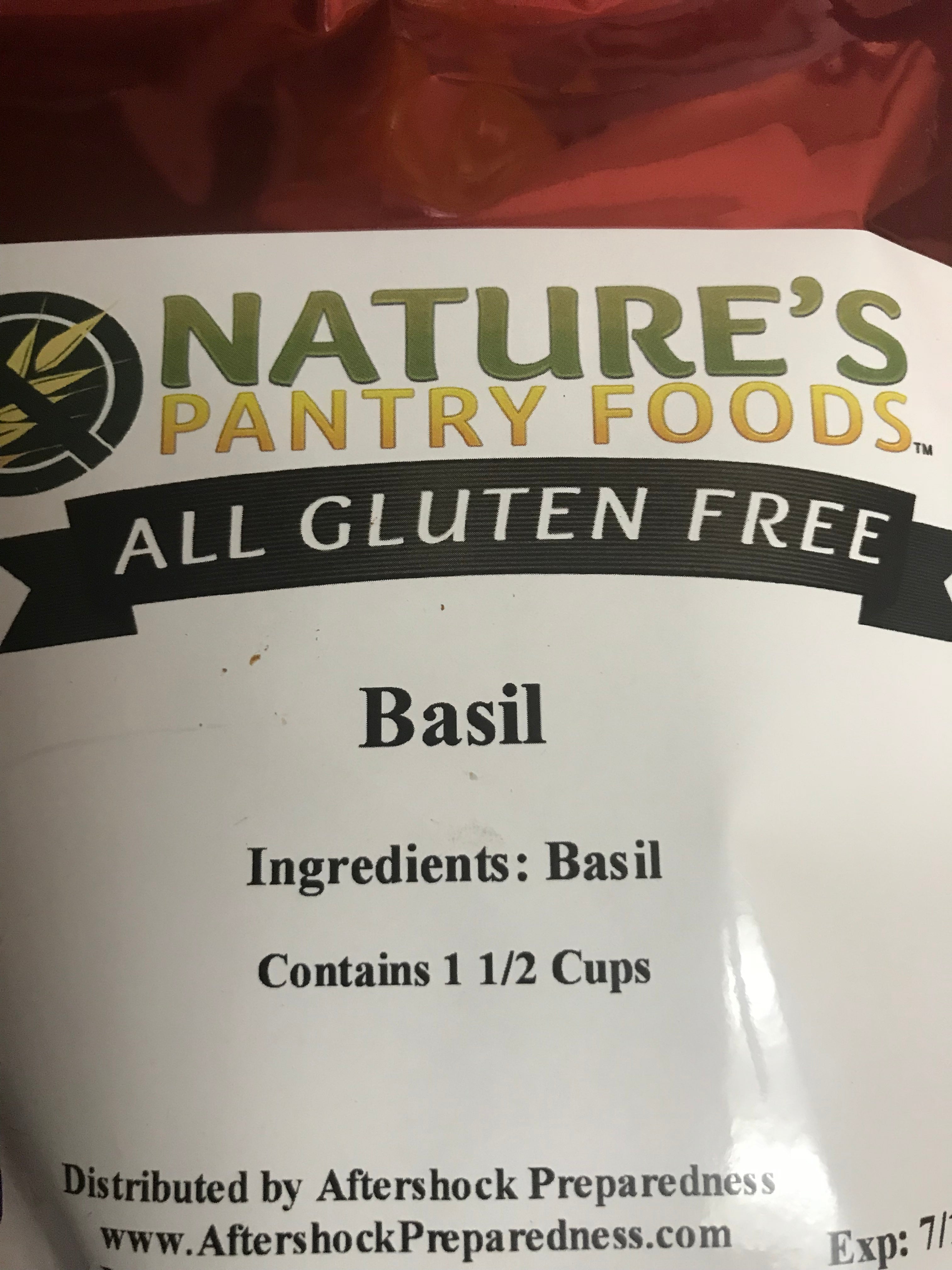 All Gluten Free Basil Aftershock Preparedness Seasonings