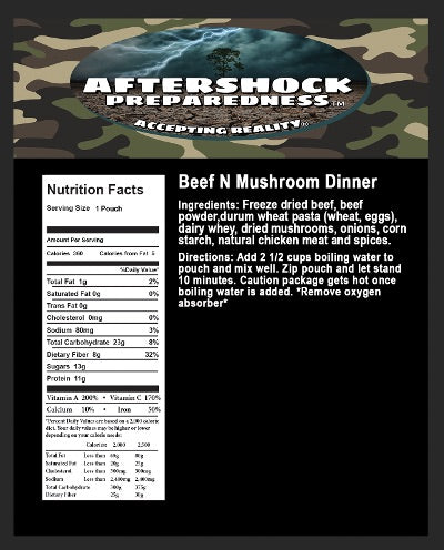 Beef N Mushroom Dinner