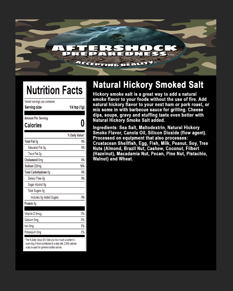 Natural Hickory Smoked Salt