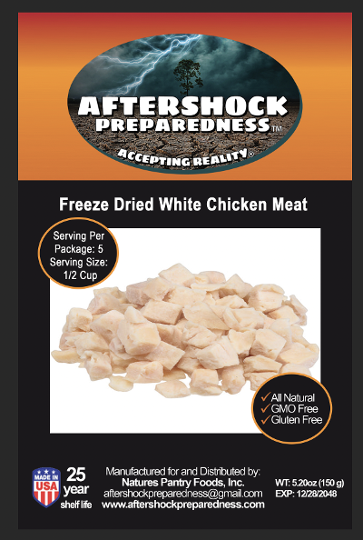 Emergency Essentials® Freeze-Dried Cooked White Chicken