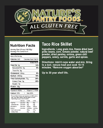 Gluten Free Taco Rice Skillet