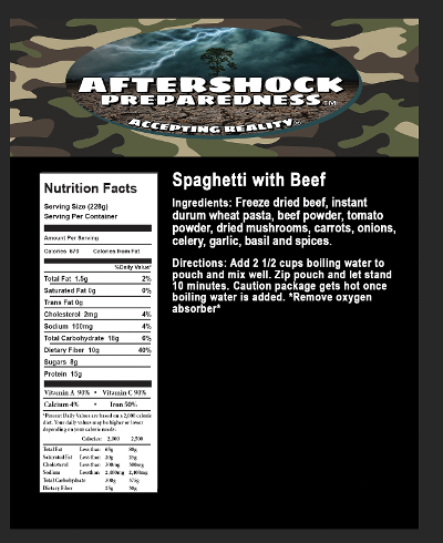 Spaghetti with Beef - Single Serve