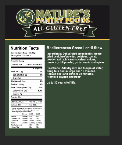 Mediterranean Green Lentil Stew