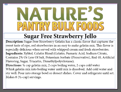 Sugar Free Strawberry Jello