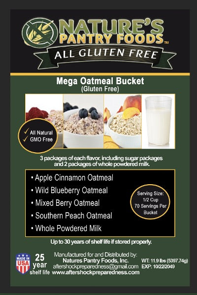 Mega Oatmeal Bucket ( Gluten Free)