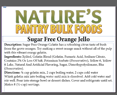 Sugar Free Orange Jello
