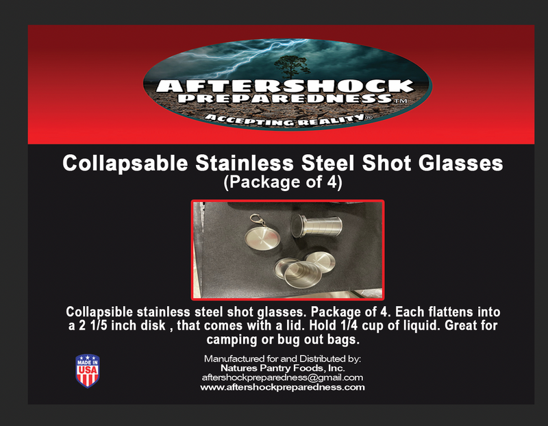 Collapsible Stainless Steel Shot Glasses