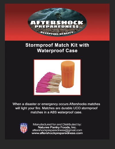 Stormproof Match Kit with Waterproof Case
