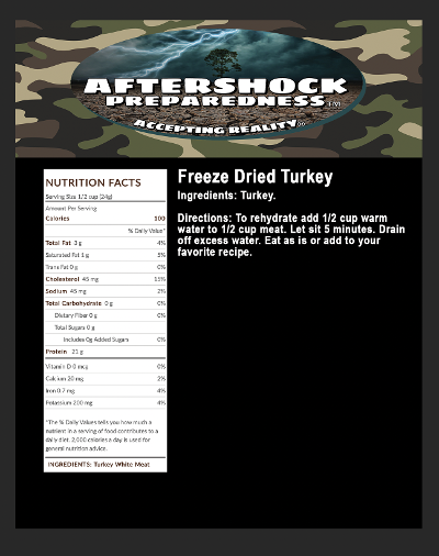 Freeze Dried Turkey