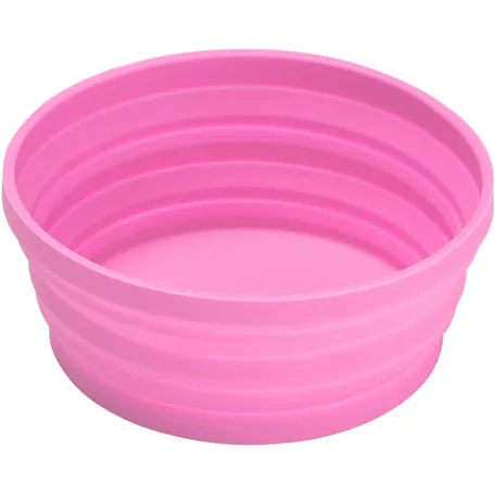 Pink Collapsible Bowl with Lid