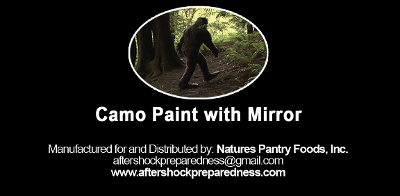 Camouflage Face Paint with Mirror