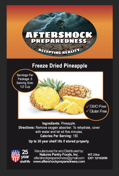 Freeze Dried Pineapple