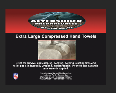 X-Large Compressed Hand Towels
