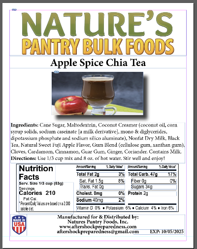 Apple Spiced Chia Tea