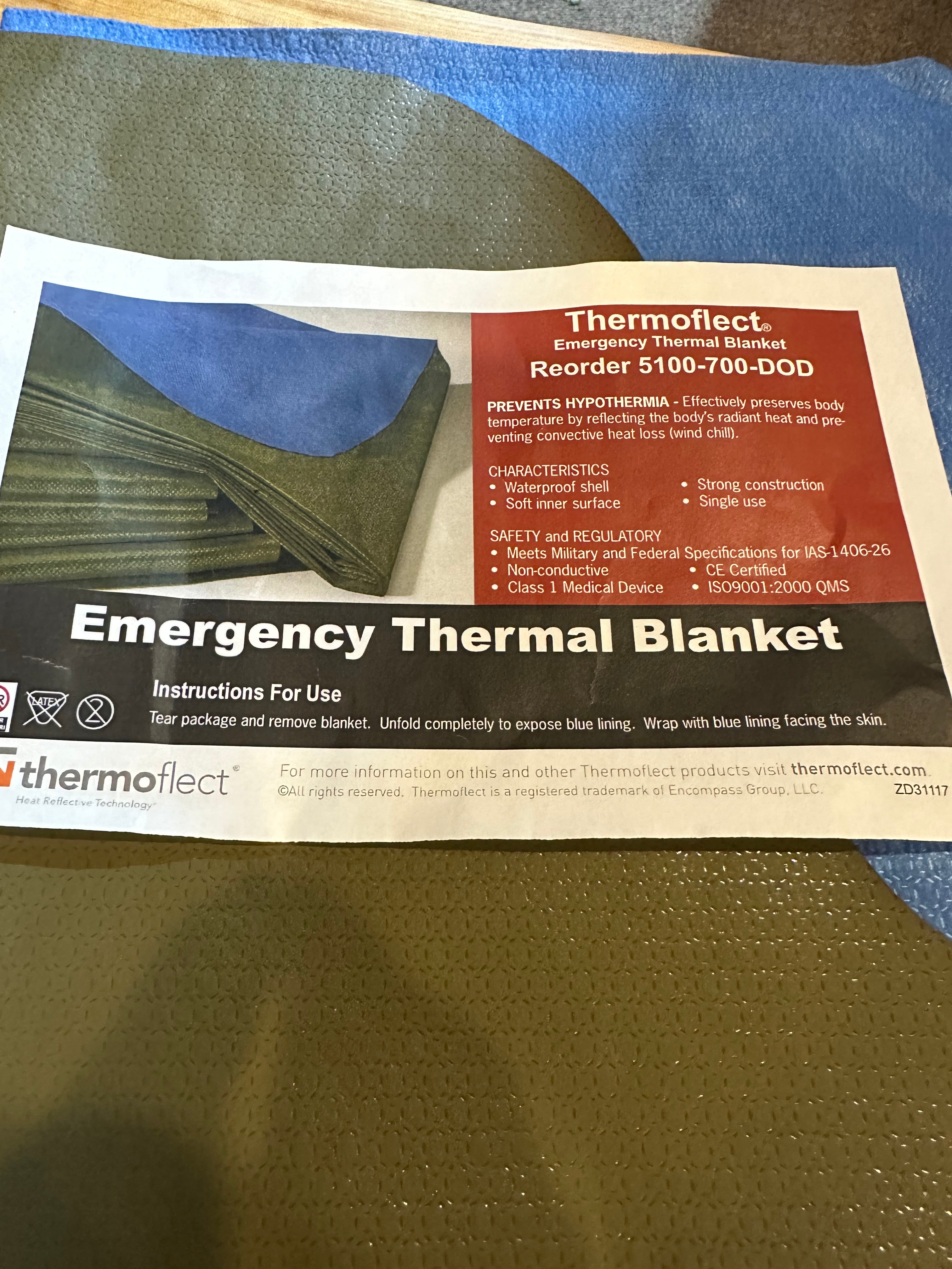 Thermoflex Fleece Emergency Blanket