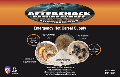 Emergency Hot Cereal Supply