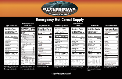 Emergency Hot Cereal Supply