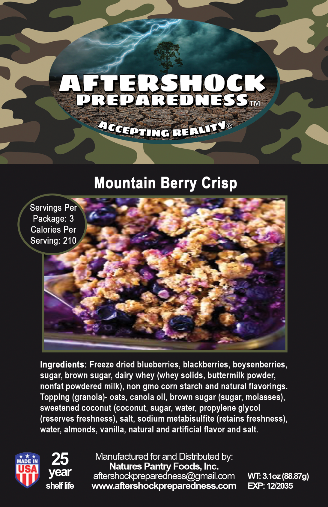 Mountain Berry Crisp