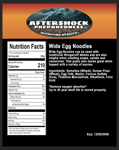 Wide Egg Noodles