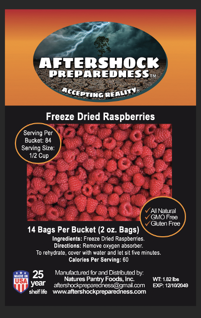 Freeze Dried Raspberries (Bucket)