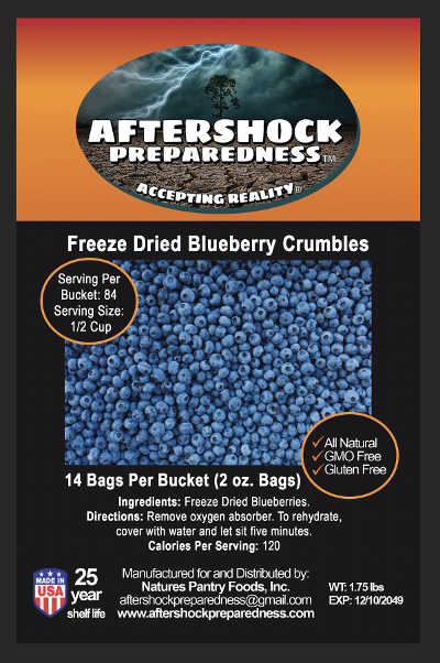 Freeze Dried Blueberry Bucket
