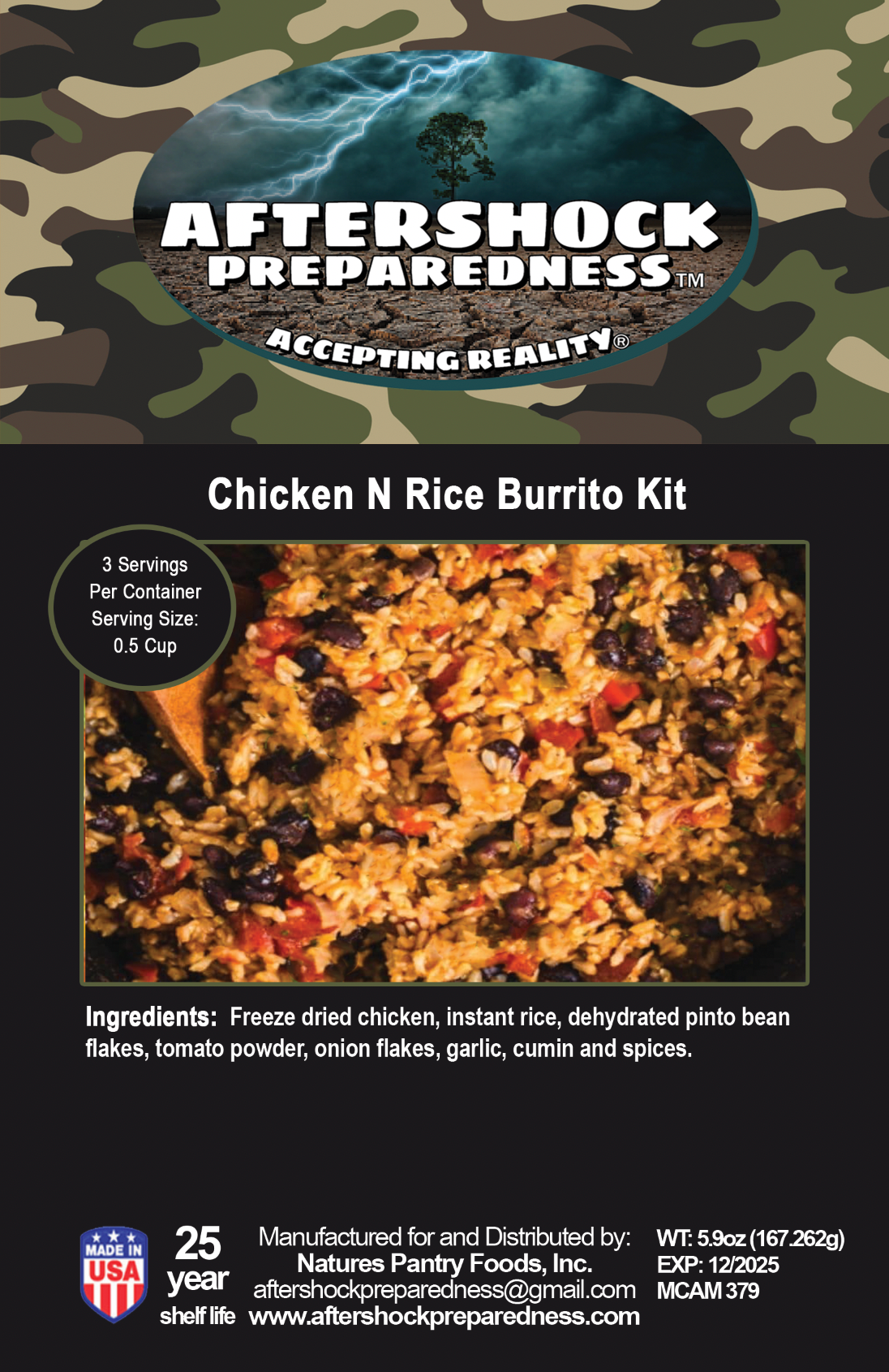 Chicken & Rice Burrito Kit