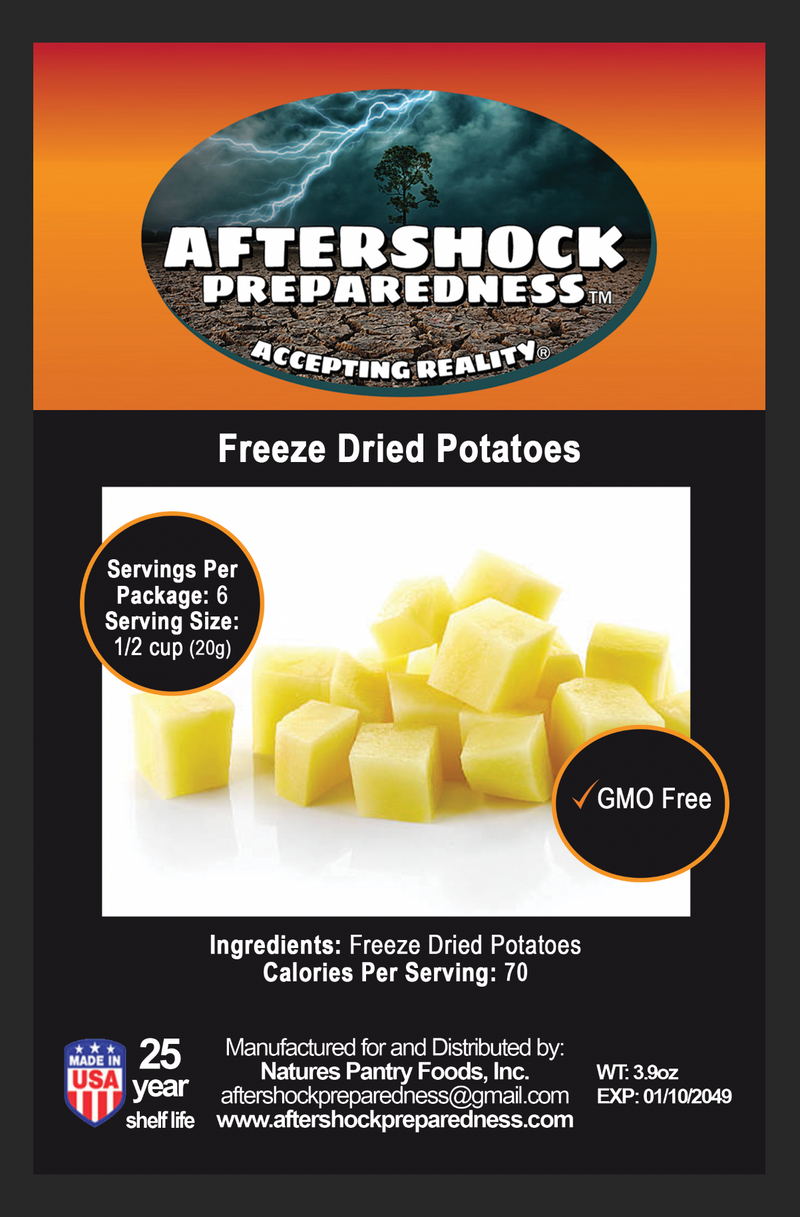 Freeze Dried Potatoes