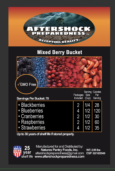 Mixed Freeze-Dried Berry Bucket