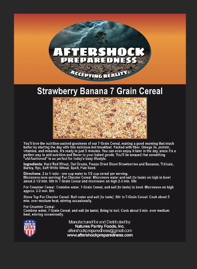 Strawberry Banana 7 Grain Cereal