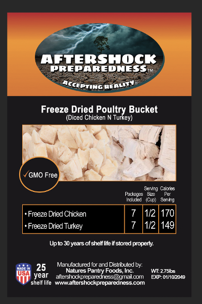 Freeze Dried Poultry Bucket