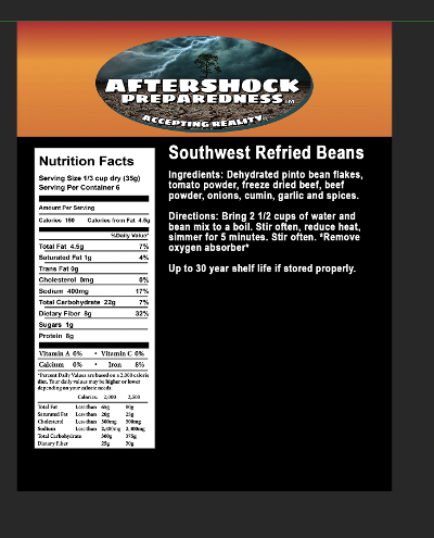 Southwest Refried Bean Bucket ( 14 bags)