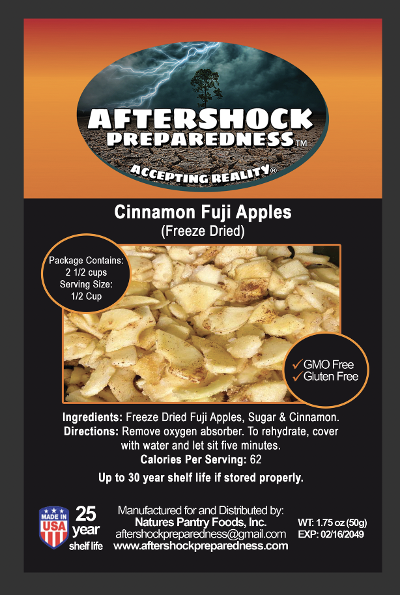 Cinnamon Fuji Apples( Freeze Dried)