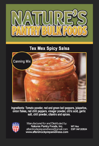 Tex Mex  Spicy Salsa ( Canning Mix)
