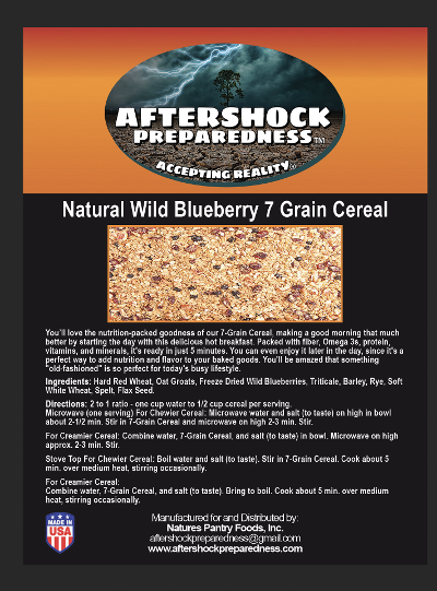 Natural Wild Blueberry 7 Grain Cereal