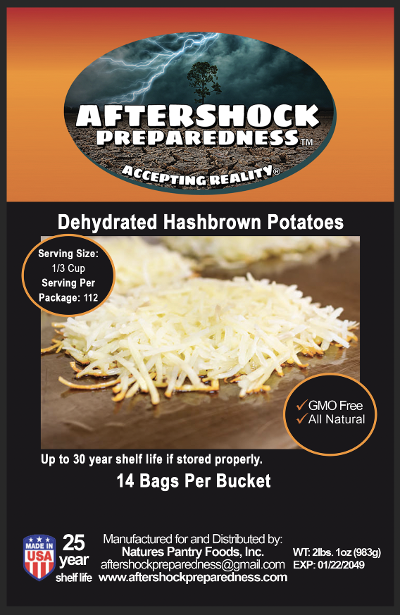 Dehydrated Hashbrown Potatoes