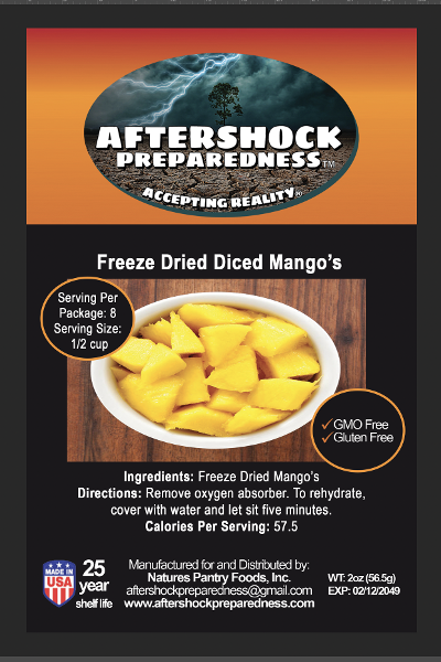 Freeze Dried Mangos