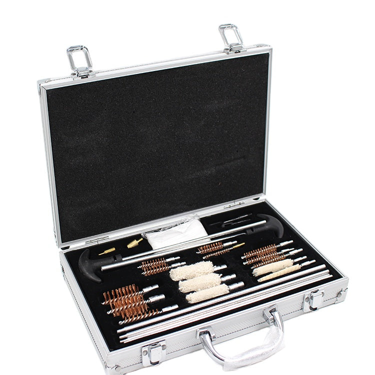 28 pc Universal Aluminum Case Gun Cleaning Kit