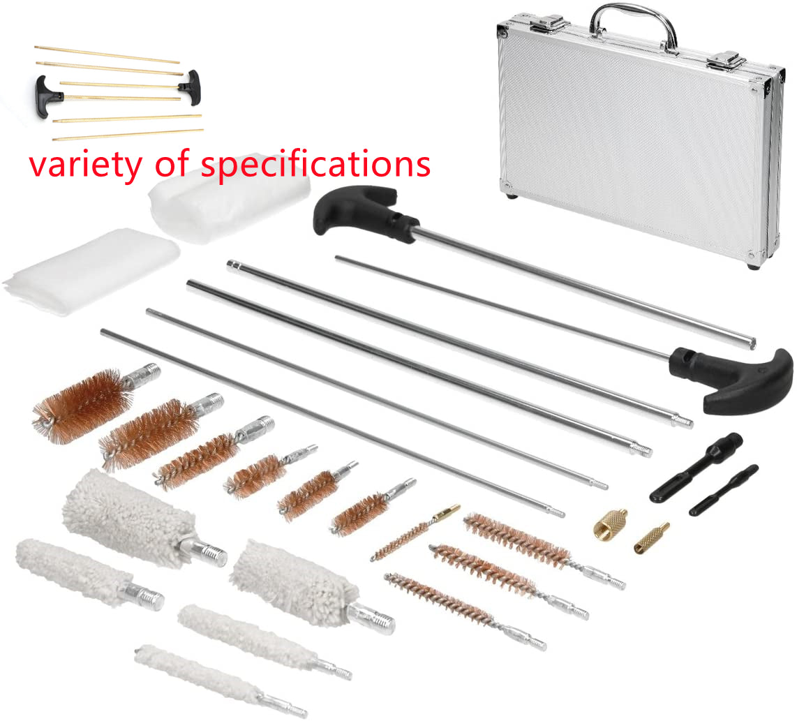 28 pc Universal Aluminum Case Gun Cleaning Kit