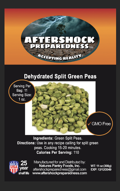 Dehydrated Split Green Peas