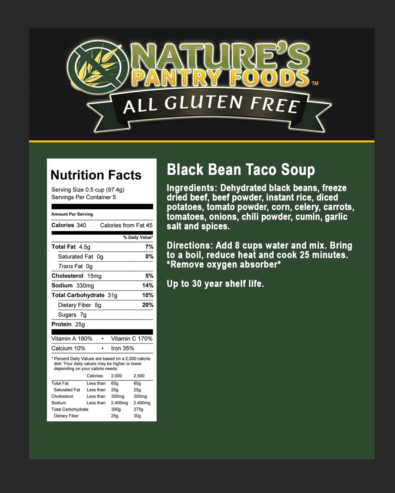 Black Bean Taco Soup ( Gluten Free)