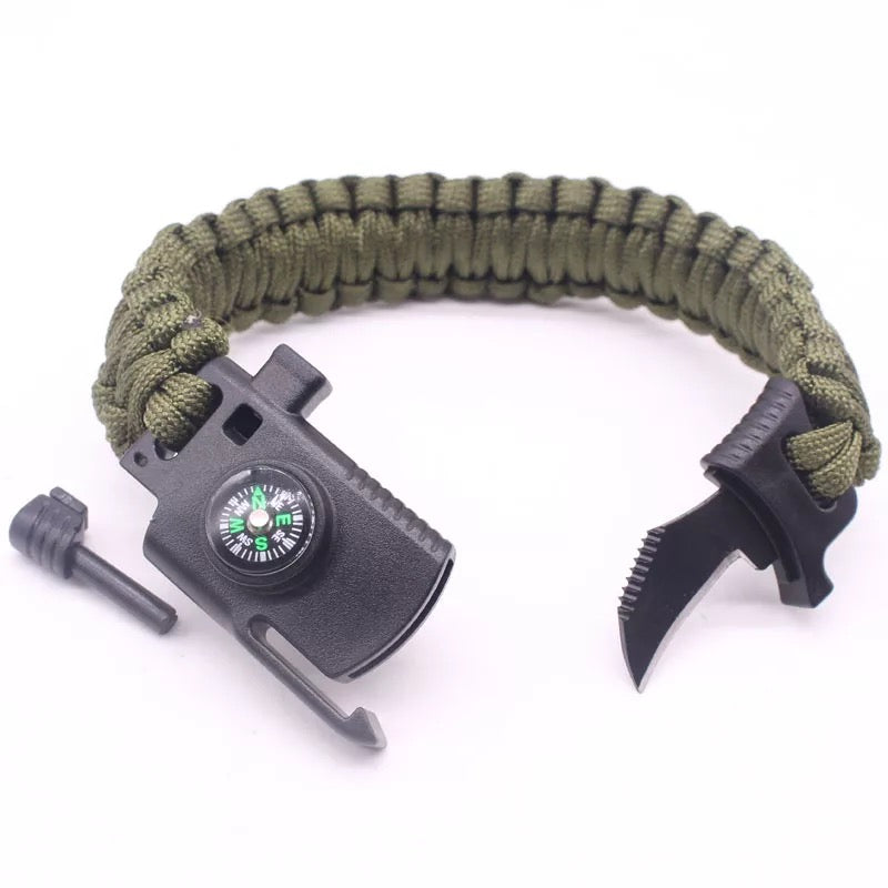 Survival Paracord Wristband