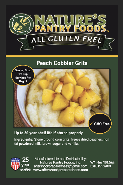 Peach Cobbler Grits