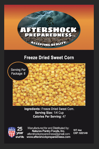 Freeze Dried Super Sweet Corn