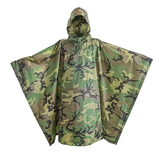 Military Style Multi Rain Poncho