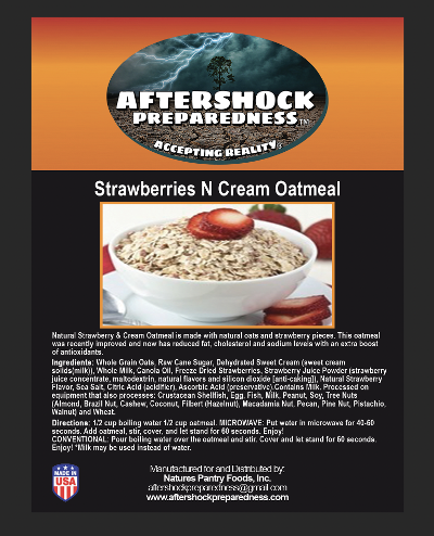 Strawberry N Cream Oatmeal